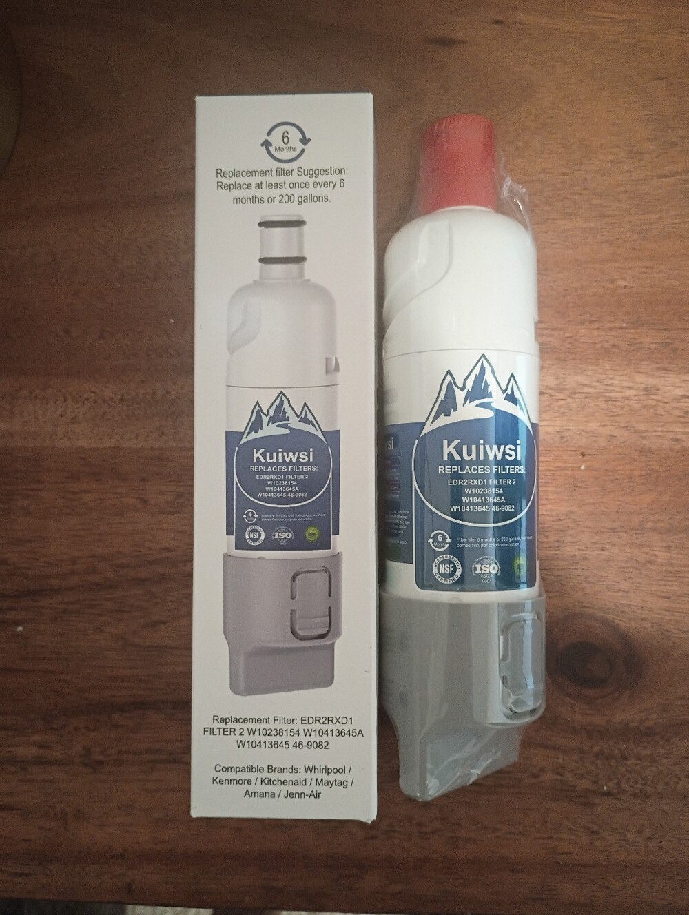 Kuiwsi Refrigerator Water Filter Replacement NEW Sealed
